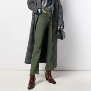 MOTHER Jeans - The Hustler Ankle Fray in Dark Olive Green - 28